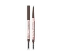 Eveline Cosmetics Brow & Go! Lápiz de cejas resistente al agua, color pardo | Preciso estilo de cejas con cepillo de doble cara y punta fina