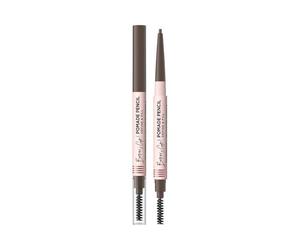 Eveline Cosmetics Brow & Go! Lápiz de cejas resistente al agua, color pardo | Preciso estilo de cejas con cepillo de doble cara y punta fina