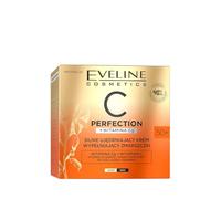 Eveline Cosmetics C-Perfection Advanced Crema reafirmante 50+ con vitamina C y ácido ferúlico - Fórmula antienvejecimiento, hidratante y tonificante para pieles maduras