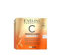 Eveline Cosmetics C-Perfection - Crema alisadora radiante 30+ con complejo de tricolágeno, hidrolato de neroli y argireline antienvejecimiento, aclarante, hidratante, 50 ml