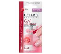 Eveline Cosmetics Care & Color Rose 6W1 5Ml Revitalisant pour Ongles 12 ml