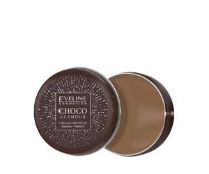 Eveline Cosmetics Choco Glamour Cream Bronzer con escualano y vitamina E - Fácil de mezclar, hidratante y nutritiva - 30 g