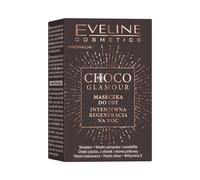 Eveline Cosmetics - Choco Glamour - Mascarilla de labios regeneradora intensiva para la noche, cuidado de los labios nocturno, hidratación de los labios, productos de labios, cuidado de los labios