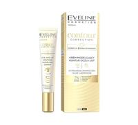 Eveline Cosmetics Corrector de contorno NeoContour relleno de arrugas y crema reafirmante con múltiples péptidos, escualano y cafeína