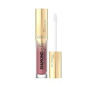 Eveline Cosmetics Diamond Glow Lip Luminizer - Brillo de labios nutritivo con vitamina C y ácido hialurónico, 11 colores, aroma a caramelo