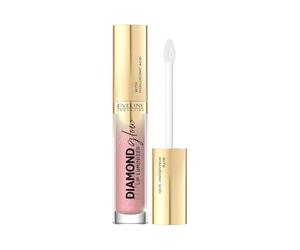 Eveline Cosmetics Diamond Glow Lip Luminizer con ácido hialurónico - N.º 08 Honey Glam | Brillo ultra hidratante y nutritivo para labios brillantes