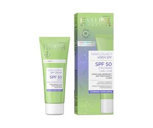 Eveline Cosmetics Face Therapy Professional Crema hidratante SPF 50 - Protección solar avanzada, hidratación y antiedad