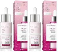 Eveline Cosmetics Face Therapy Professional Multi-Peptid Anti-Aging Serum Shot para cara, cuello y escote con 12 péptidos biomiméticos (Paquete de 2)