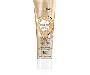 Eveline Cosmetics Glicerini Super Concentrated Hand Cream - Mascarilla para Mujeres con Manos Secas 5en1 | 100ML | Crema Hidratante Reparadora de Leche de Cabra | Decoloración aclarante