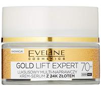 Eveline Cosmetics Gold Lift Expert - Crema reafirmante para día y noche 70+ con oro de 24 quilates, 50 ml