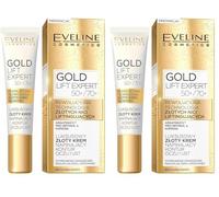 Eveline Cosmetics Gold Lift Expert Creme Yeux/Lèvres 50 + / 70 + 15Ml 15 ml (Paquete de 2)