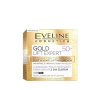 Eveline Cosmetics Gold Lift Expert Lujoso suero reafirmante con oro de 24 quilates 40+ Crema facial hidratante antiarrugas | 50ML | Sérum facial para pieles maduras y sensibles