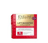 Eveline Cosmetics Lift Booster Colágeno Crema 70+ - Terapia de reparación avanzada con 3 tipos de colágeno, vitamina Cg, péptidos y ceramidas para pieles maduras