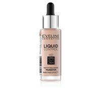 Eveline Cosmetics LIQUID CONTROL HD - Imprimación mate de larga duración 32 ml (020 ROSE BEIGE)