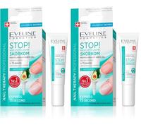 Eveline Cosmetics Nail Therapy Cuticle Remover Preparat do usuwania skórek 12ml (Paquete de 2)