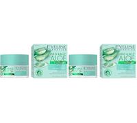 Eveline Cosmetics Organic Aloe + Collagen Gel facial hidratante mate, 50 ml (Paquete de 2)