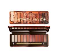 Eveline Cosmetics Paleta de sombras de ojos Nude Charming Mocha | Set de maquillaje de ojos de 12 colores cálidos de chocolate | Colores altamente pigmentados tanto para el día como para la noche.