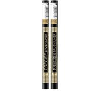 Eveline Cosmetics Precise Brush Liner Eyeliner en un bolígrafo con un pincel, 2 g, negro (Paquete de 2)