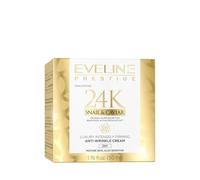 Eveline Cosmetics Prestige 24k Crema facial antiarrugas de caracol y caviar | 50 ml | Crema de día antienvejecimiento para pieles maduras y sensibles | Piel suave y flexible