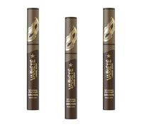 Eveline Cosmetics Variété Máscara de Pestañas Lashes Show Marrón - Voluminizadora y Alargadora, para Cabello Claro, 3 x 10 ml
