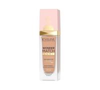 Eveline Cosmetics Wonder Match - Base de maquillaje líquida con ácido hialurónico, niacinamida y vitamina C