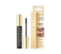 Eveline Cosmetics Wonder Show Volumizing Mascara - Volumen instantáneo y separación, fórmula vegana con aceite de girasol y glicerina, sin parabenos, 7 ml
