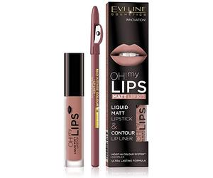 EVELINE OH MY LIPS LABIAL ACABADO MATE + LAPIZ DE LABIOS LOVELY ROSE