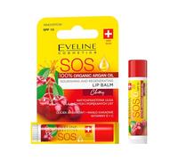 Eveline SOS Argan Oil Nourishing and Regenerating Lip Balm SPF 10 Cherry