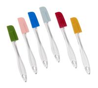 Evelots Set of 6 Mini Silicone Spatulas for Kitchen Cooking & Baking Small Silicone Cooking Utensils Heat Resistant BPA Free - Up To 446 Degrees