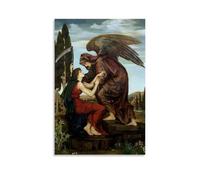 Evelyn De Morgan - Póster decorativo de ángel de la muerte, obra maestra, ideal para salas de estar, dormitorios, oficinas, hogares y aulas, 50 x 75 cm