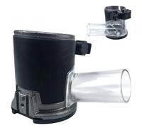 Evember Base de fresadora de máquina de corte | Cubierta antipolvo de aleación de aluminio para carpintería con agujeros colectores de polvo | Gadgets de máquina de corte de carpintería para fresado