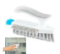Evember Cepillo de limpieza de cerdas duras | Limpiador de rieles de puerta corredera, herramienta de limpieza de grietas del hogar para ventana, refrigerador, cocina, baño, ventilación, tina, horno