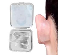 Evember Corrector de orejas para adultos, corrector invisible transparente para lóbulos de las orejas, corrección vertical de cinta de oreja 2 veces, recupera el lóbulo de la oreja reutilizable para