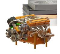 Evember Modelo De Motor Para Exhibición - Maqueta Metálica De Motor V8 Para Exhibición,Juguetes Educativos Para Adolescentes Y Adultos Aprendizaje En Casa Regalo Para Coleccionistas