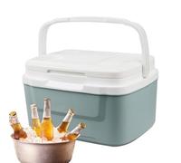 Evember Pequeño Neveras Portatil De 8 L, Cofre De Hielo Portátil con Asa, para Camping, Playa, Acampada, Mantiene Los Alimentos Y Bebidas Frescos, 33.5x26.5x19.5 Cm