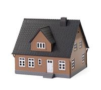 Evemodel 1 pieza 1:160 Spur N Casas Kit de construcción de maquetas para casa unifamiliar, pabellón Break accesorios para la decoración del ferrocarril (negro)
