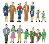 Evemodel 14 Unidades Trenes en modelismo Escala G Figuras sentadas 1:25 Personas sentadas pintadas