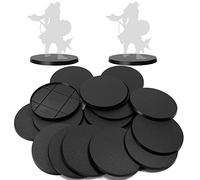 Evemodel 15 bases redondas de 100 mm para juegos de guerra, escena de simulación militar, plástico ABS