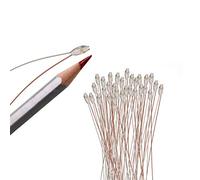 Evemodel 30 piezas Presoldadas Micro impermeable SMD LED 0603 20 cm Diycraft (morado)