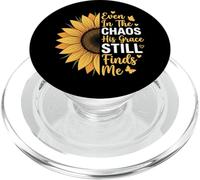 Even In The Chaos His Grace Still Finds Me PopSockets PopGrip para MagSafe