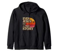 Even Jesus Had A Fish Story Pescador de fe |- Sudadera con Capucha