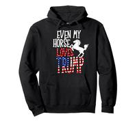 Even My Horse Loves Trump - Anti Joe Biden Cita Divertida Sudadera con Capucha