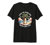 Even The Wind and The Waves Obey Him Mark 4:41 Christian Camiseta Premium