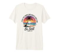 Even The Wind and The Waves Obey Him Mark 4:41 Christian Camiseta Premium