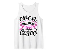 Even Unicorns Need Coffee Camiseta sin Mangas