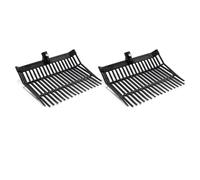 Evenden 2 piezas de repuesto para horca de horca de caballo, para recoger estiércol, para eliminar residuos de establo, color negro