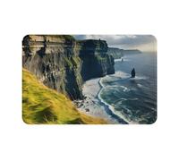 Evengigy Ireland Outdoors - Felpudo antideslizante para interiores y exteriores con estampado de los acantilados del condado de Clare The Cliffs, tapete lavable de 40 x 60 cm