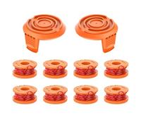 Evenlinkics Bobinas de hilo para cortacésped, bobina de hilo de repuesto para Worx Todas las desbrozadoras de 20 V, para bobina de hilo de repuesto Worx Wa0010, compatible con piezas de repuesto Worx
