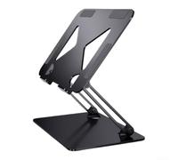 Evenoonest Aleación de aluminio compatible con soporte para portátil | con dispositivos de 11 a 43,9 cm, elevador plegable para computadora con silicona antideslizante, soporte de refrigeración