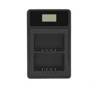 Evenoonest Doble ranura para cargador de batería para Godox V1, V860III | V1Pro, V100 Flashes, soporta VB26 y VB30 para paquetes de baterías, base de carga compacta alimentada por USB para estudio y